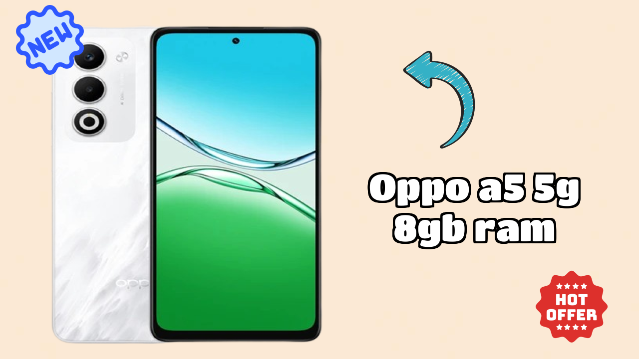 OPPO A5 5G 8GB RAM Display Technology: 6.67 Inches (16.94 Cm) Screen